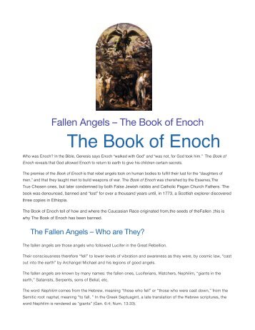 Fallen Angels in "The Book of Enoch"