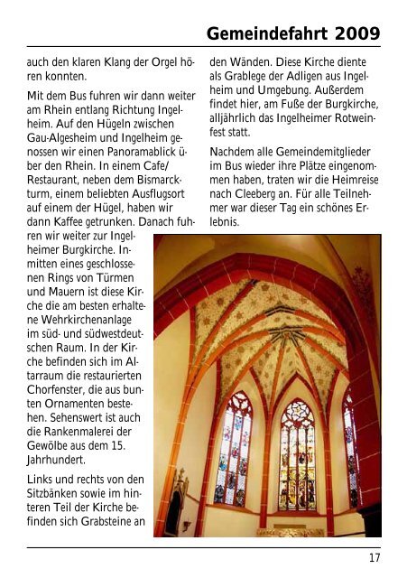 Termine - Evangelische Kirchengemeinden Cleeberg und Espa