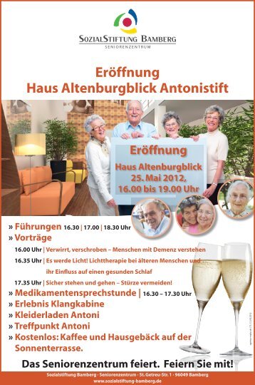 Eröffnung Haus Altenburgblick Antonistift - SozialStiftung Bamberg