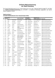 Die Listen finden Sie HIER. (PDF-Dokument) - Stadt Ortenberg