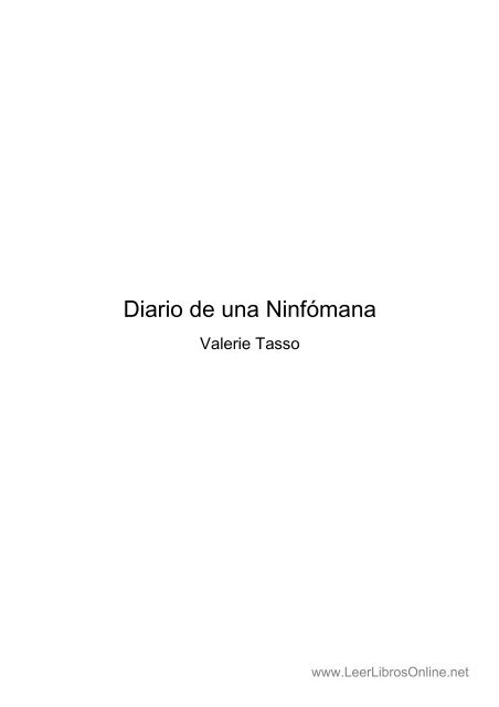 Valerie Tasso. Diario de una ninfómana