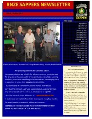 RNZE Sappers newsletter 195 May 2017