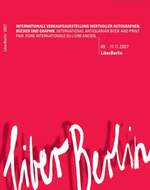 InternatIonale Verkaufsausstellung - LiberBerlin ... wertVoller
