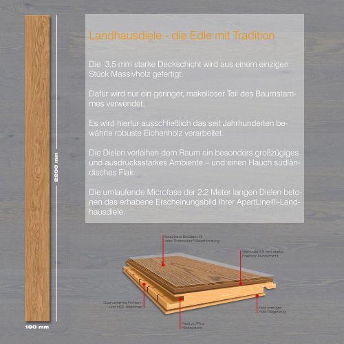 dwb Produktinformation Parkett Landhausdiele lackiert Eiche Delhi ATR2621