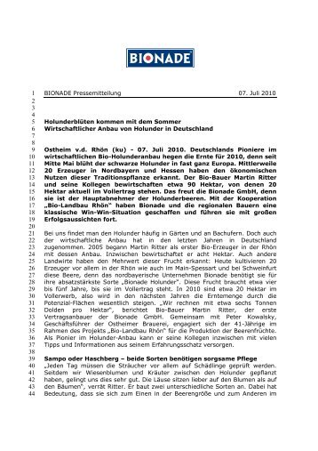 Wirtschaftlicher Anbau von Holunder in Deutschland 49 KB - Utopia.de