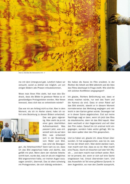 GERHARD RICHTER PAINTING - Piffl Medien | Filmverleih