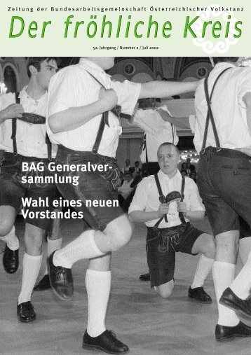 BAG Generalver- sammlung Wahl eines neuen ... - Volkstanz.at