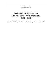 Hochschule & Wissenschaft in SBZ / DDR / Ostdeutschland 1945 ...