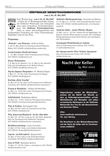 Informationsblatt Nr. 3/07