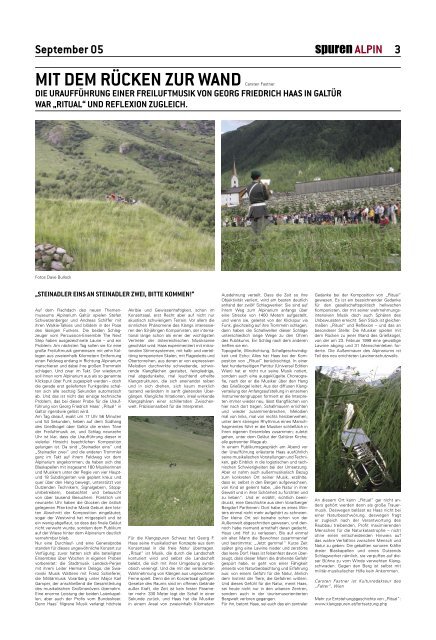 klangspuren zeitung sept05 - Klangspuren Schwaz Tirol