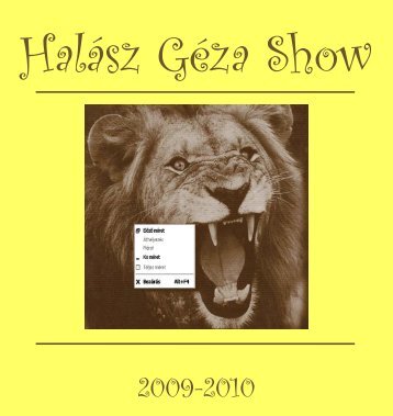 Halász Géza Show 2009-2010