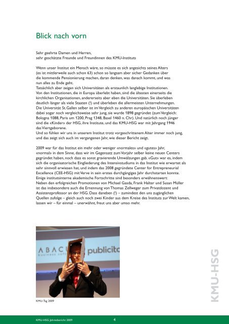 Jahresbericht 2009 - Alexandria - Universität St.Gallen