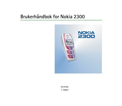 Brukerhåndbok for Nokia 2300