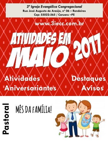 3ªIECC - Atividades Maio 2017