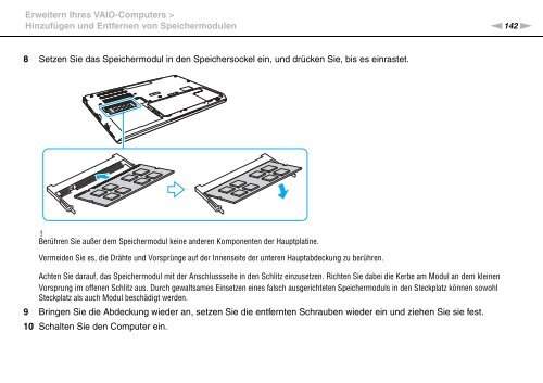 Sony VPCSE2K9E - VPCSE2K9E Mode d'emploi Allemand