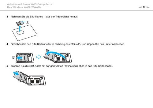 Sony VPCSE2K9E - VPCSE2K9E Mode d'emploi Allemand