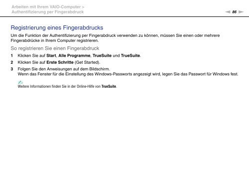 Sony VPCSE2K9E - VPCSE2K9E Mode d'emploi Allemand