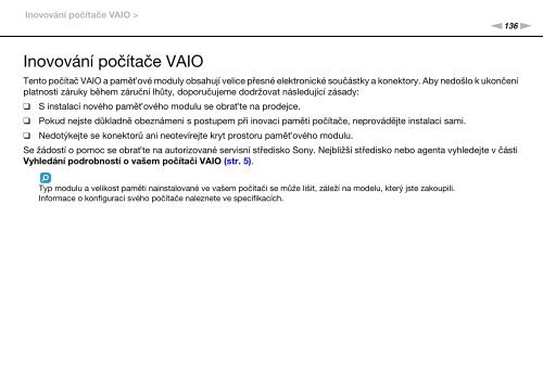 Sony VPCSE2K9E - VPCSE2K9E Mode d'emploi Tch&egrave;que