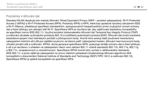 Sony VPCSE2K9E - VPCSE2K9E Mode d'emploi Tch&egrave;que