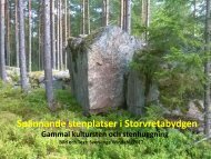 Spännande stenplatser i Storvretabygden  Gammal Kultursten och stenhuggning  Del 1 Huggen sten utan Borrteknik  Sven-Inge Windahl  2017