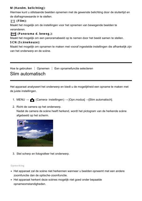 Sony ILCE-5000 - ILCE-5000 Manuel d'aide (version imprimable) N&eacute;erlandais