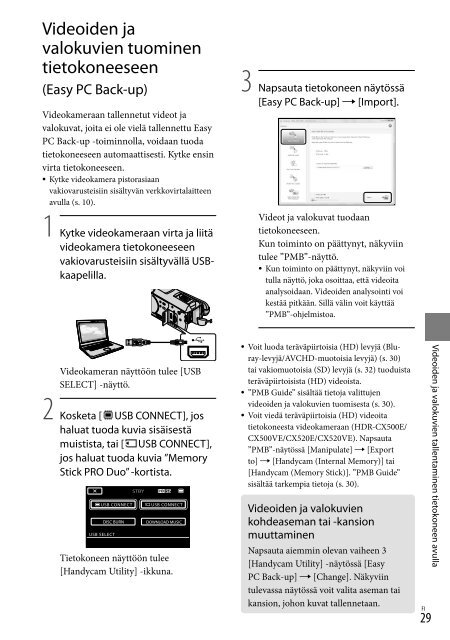 Sony HDR-CX500E - HDR-CX500E Consignes d&rsquo;utilisation Roumain