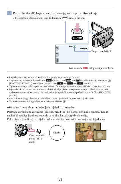 Sony HDR-CX500E - HDR-CX500E Mode d'emploi Croate