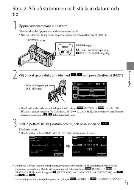 Sony HDR-CX500E - HDR-CX500E Consignes d&rsquo;utilisation Danois