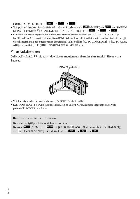 Sony HDR-CX500E - HDR-CX500E Consignes d&rsquo;utilisation Danois