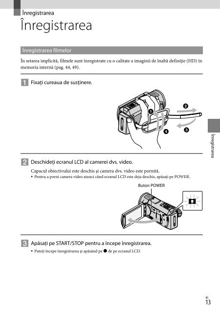 Sony HDR-CX500E - HDR-CX500E Consignes d&rsquo;utilisation Danois