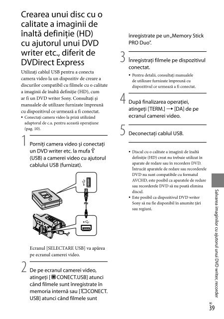 Sony HDR-CX500E - HDR-CX500E Consignes d&rsquo;utilisation Danois