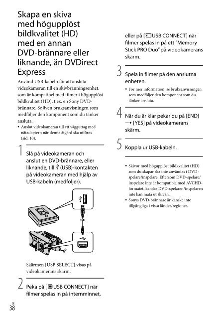 Sony HDR-CX500E - HDR-CX500E Consignes d&rsquo;utilisation Danois