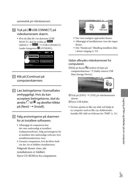 Sony HDR-CX500E - HDR-CX500E Consignes d&rsquo;utilisation Danois