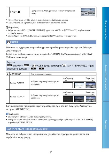 Sony HDR-CX500E - HDR-CX500E Consignes d&rsquo;utilisation Grec