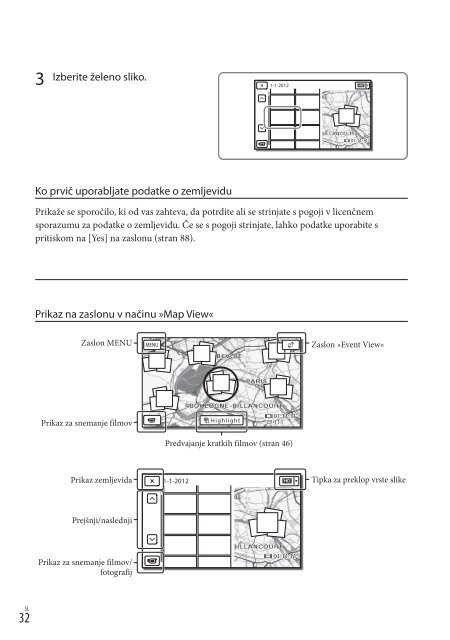 Sony HDR-PJ710VE - HDR-PJ710VE Mode d'emploi Slov&eacute;nien