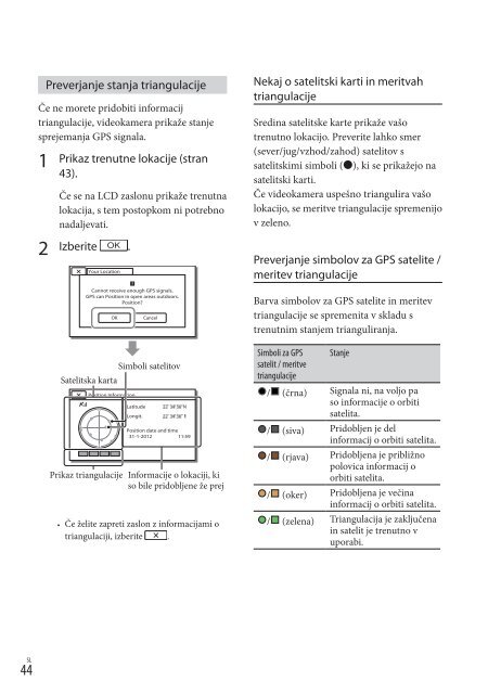 Sony HDR-PJ710VE - HDR-PJ710VE Mode d'emploi Slov&eacute;nien