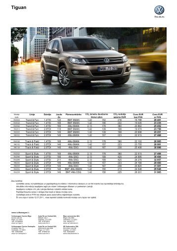 Tiguan GP LV 01.07.2011.xls - pdfMachine from ... - Volkswagen