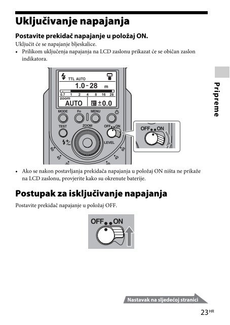 Sony HVL-F60M - HVL-F60M Istruzioni per l'uso Croato