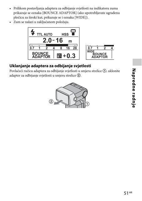 Sony HVL-F60M - HVL-F60M Istruzioni per l'uso Croato