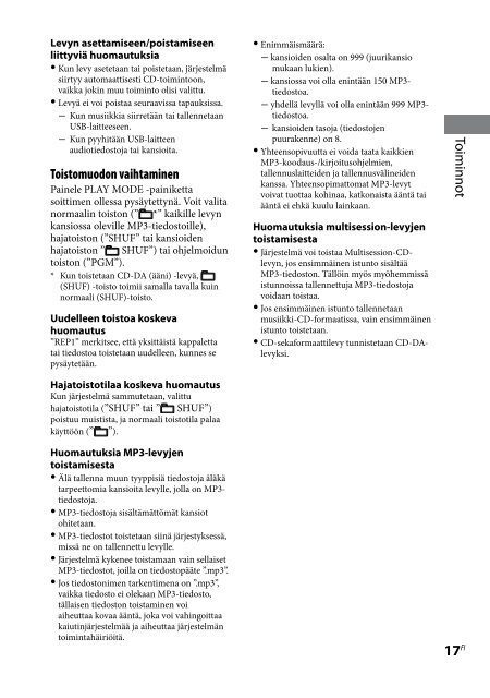 Sony CMT-Z100IR - CMT-Z100IR Consignes d&rsquo;utilisation Danois