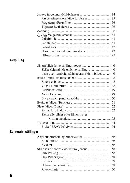 Sony SLT-A58M - SLT-A58M Mode d'emploi Norv&eacute;gien