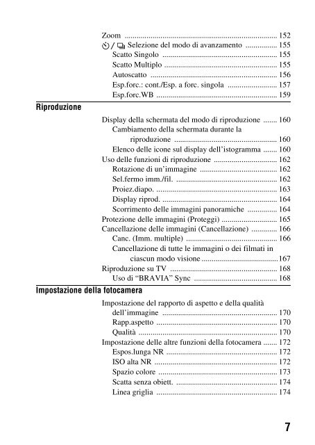 Sony SLT-A58M - SLT-A58M Mode d'emploi Italien