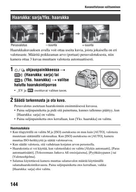 Sony SLT-A58M - SLT-A58M Mode d'emploi Finlandais