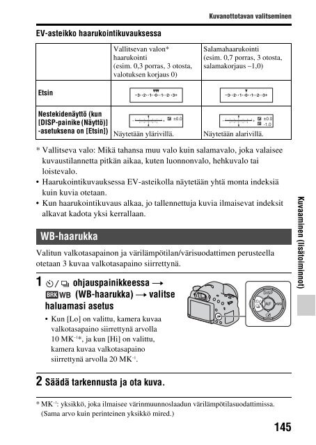 Sony SLT-A58M - SLT-A58M Mode d'emploi Finlandais