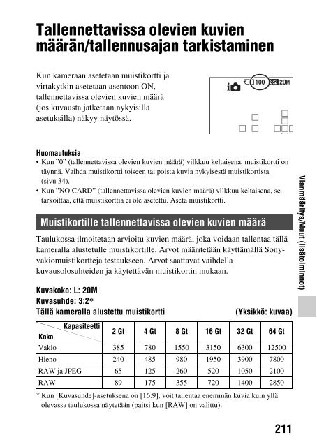 Sony SLT-A58M - SLT-A58M Mode d'emploi Finlandais