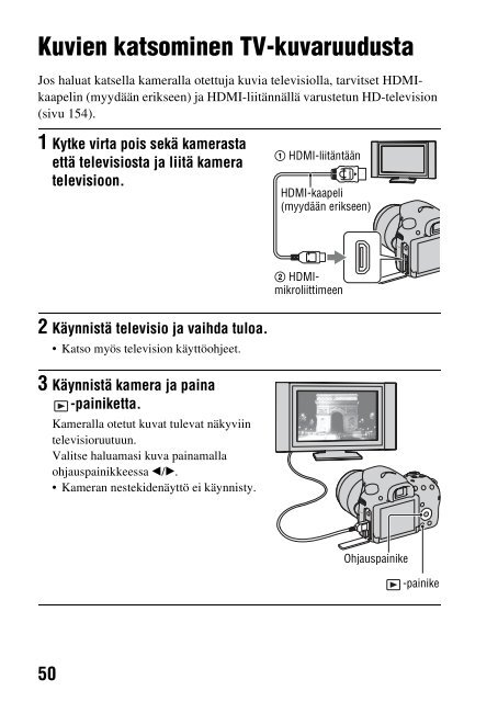 Sony SLT-A58M - SLT-A58M Mode d'emploi Finlandais