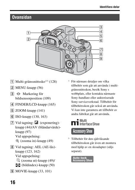 Sony SLT-A58M - SLT-A58M Mode d'emploi Su&eacute;dois