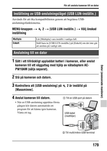 Sony SLT-A58M - SLT-A58M Mode d'emploi Su&eacute;dois