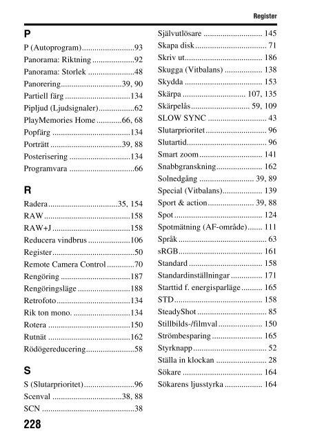 Sony SLT-A58M - SLT-A58M Mode d'emploi Su&eacute;dois