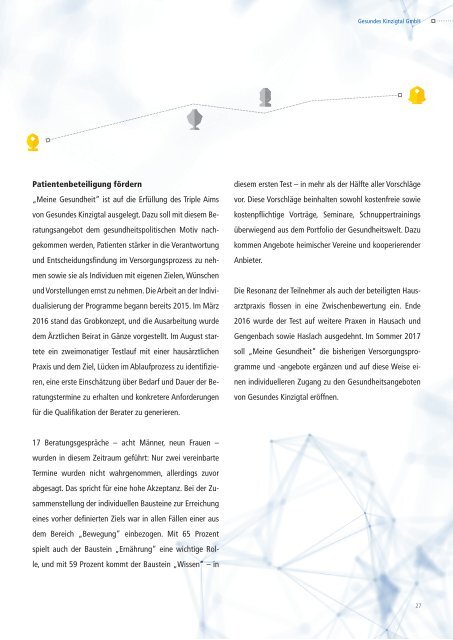 Gesundes Kinzigtal GmbH Jahresbericht 2016 – Gesundheit kennt keine Grenzen